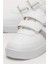 Çocuk Sneaker Spor Ayakkabı Beyaz - Füme 5