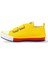 Unisex Çocuk Keten Kısa Convers Modeli Cırtlı Sneaker Spor Ayakkabı (26-30) Sarı 2