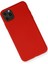 Apple iPhone 11 Pro Max Kılıf Nano Içi Kadife Silikon - Kırmızı Ferrg 2