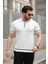 Erkek Fermuarlı Yakalı Kısa Kollu T-Shirt 1