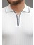 Erkek Fermuarlı Yakalı Kısa Kollu T-Shirt 3