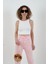 Pembe Paçası Dikişsiz Mom Fit Jean Pantolon 2