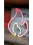 Duvara Asmalı Neon Alev 30 × 23 cm 2