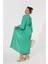 Kadın Yeşil Kimono – Yazlık Hafif Kumaş – Belden Bağlamalı – Standart Beden 1