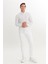 %100 Pamuk Slim Fit Dar Kesim Düğmeli Gömlek Yaka Armürlü Gömlek 2