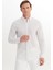 %100 Pamuk Slim Fit Dar Kesim Düğmeli Gömlek Yaka Armürlü Gömlek 3