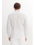 %100 Pamuk Slim Fit Dar Kesim Düğmeli Gömlek Yaka Armürlü Gömlek 5
