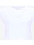 Bisiklet Yaka Düz Beyaz Kadın T-Shirt M5SL-TST1170 1