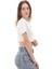 VN000P5VWHT1-W Style 76 Iı Crew Cro Beyaz Yuvarlak Yaka Normal Düz Kadın T-Shirt 3