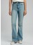 Yüksek Bel Ispanyol Paça Straight Kadın Denim Pantolon 252 Lcf 121011 Luna Selına Lıght 2