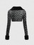 Y2K Grunge Patchwork Leopar Tüylü Gri Ceket 2