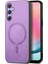 Samsung Galaxy A24 4g (162.1 x 77.6 x 8.3mm) Magsafe ile Uyumlu Deri Dokunmatik Telefon Kapağı (Yurt Dışından) 1