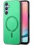 Samsung Galaxy A24 4g (162.1 x 77.6 x 8.3mm) Magsafe ile Uyumlu Deri Dokunmatik Telefon Kapağı (Yurt Dışından) 1