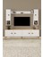 %100 Mdf Tv Ünitesi 180 cm Desenli Dolaplı Raflı Tv Ünitesi 2