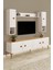 %100 Mdf Tv Ünitesi 180 cm Desenli Dolaplı Raflı Tv Ünitesi 3