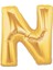 N Harf Folyo Balon Altın Renk 40 Inç 1