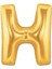 H Harf Folyo Balon Altın Renk 40 Inç 1