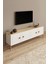 %100 Mdf Tv Ünitesi 180 cm Beyaz Aytaşı Tv Sehpası 2