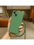 Apple iPhone 13 ile Uyumlu Ipli Boyun Askılı Silikon Kılıf Kadife Iç Yüzeyli Epiphany Kılıf Yeşil 1