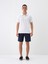 Lacivert Regular Fit Keten Basic Şort 2