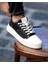 Black Bedali 0373 Keten Erkek Sneaker Ayakkabı 4