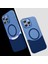Apple iPhone 16 Pro Max Kılıf M-Safe Şarj Özellikli Mıknatıslı Zore Duble Kapak 1
