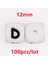 100 Adet 12 mm Silikon Mektup Boncuk Silikon Yuvarlak Boncuk Dağınık Boncuklar Gıda Sınıfı Diy Bilezik Kolye Emzik Zinciri Aksesuarları (Yurt Dışından) 1