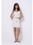 Slim Fit Düz Kadın Ekru Etek 3