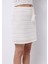 Slim Fit Düz Kadın Ekru Etek 4
