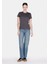 Slim Fit Yuvarlak Yaka Düz Kadın Antrasit Kısa Kol Tişört 3