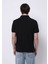 Regular Fit Polo Yaka Düz Erkek Siyah Kısa Kol Tişört 2
