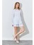 Kadın Indigo Oversize Gömlekli Şortlu Takım 4