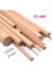 Ahşap Kayın Kavale 12 mm x 50 cm Fırınlanmış Kavela 10 Adet 1