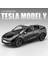 Yeni 1:24 Teslas Model Y Model 3 Şarj Yığını ile Alaşım Araba Döküm Oyuncak Araba Modeli Ses ve Işık Çocuk Koleksiyon Hediye (Yurt Dışından) 1