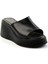 Siyah Leather Kadın Terlik K04826077409 2