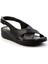 Siyah Leather Kadın Sandalet K05087404103 2