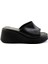 Siyah Leather Kadın Terlik K04826077409 1