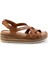 Siyah Leather Kadın Sandalet K05552000803 1
