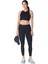 Kadın Koşu Tayt Power 7/8 Elastic Waist Gym Leggings Siyah 2