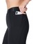 Kadın Koşu Tayt Power 7/8 Elastic Waist Gym Leggings Siyah 5