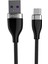 S82 Seramik Uçlu Micro USB Kablo 1m 3.1A - Siyah Yktsn 1