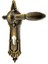 Antika Tarz Dekoratif Pirinç Şato Model Banyo, Wc Kapı Kolu - 262X83 Mm, Antik 1