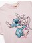 Pamuklu Lisanslı Stitch Baskılı Bisiklet Yaka Kısa Kollu Tişört 3