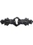 Antika Tarz Dekoratif Pirinç Anahtar Ağızlığı - 28X104MM, Oksit 1