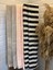 , Çizgili Cotton Banyo Havlusu - Siyah-Beyaz (Lif Hediyeli) 5