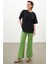 Siyah Bisiklet Yaka Oversize Düz T Shirt 1