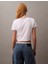 Cropped Logo Ringer Kadın Beyaz T-Shirt LV047B808G-VVC 3