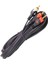 3 Metre 2 Rca Erkek - 3.5mm Aux Erkek Stereo Ses Kablosu | Telefon, Tablet, Pc'den Tv, Amfi, Hoparlöre Yüksek Kaliteli Ses Aktarımı 1