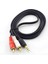 5 Metre 2 Rca Erkek - 3.5mm Aux Erkek Ses Kablosu | Tv, Hoparlör, Müzik Seti, Amfi Uyumlu, Uzun Kablo 3