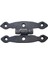 Antika Tarz Dekoratif Pirinç Dar Menteşe - 75X39 Mm, Oksit 1